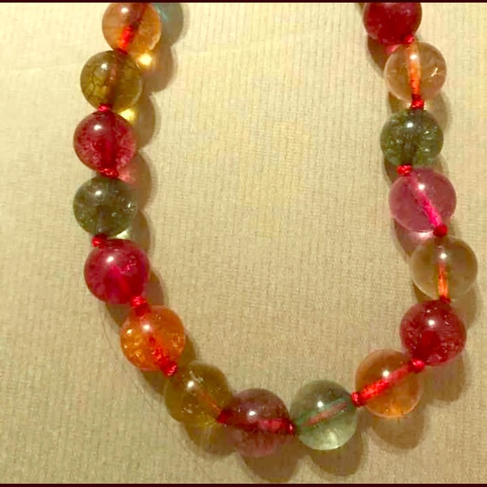 Polished Gemstone Necklace